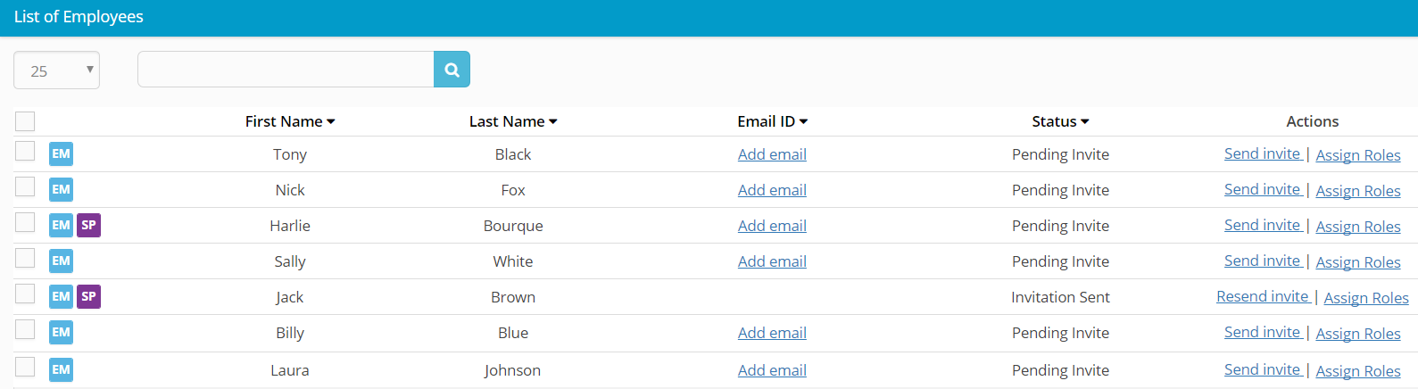 Employee Self Sign-Up